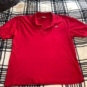 Lacoste Red Polo Size 6